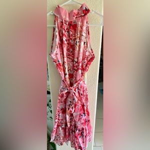 Women’s  pink floral summer dress , Size Xl , Brand New  but no tags